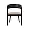 Armen Living Jackie Mid-Century Upholstered Dining Chairs in Black finish, PK2 LCJASIBRBL - alternate 3